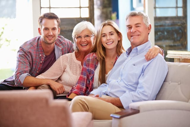 adult kids with parents