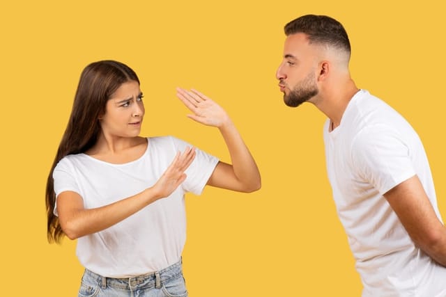 Couple in an argument.
