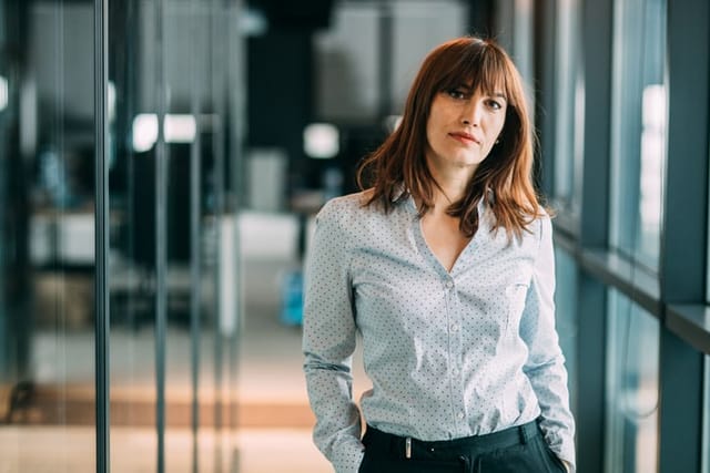 Modern successful businesswoman.