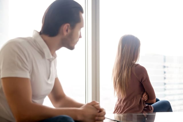 Married couple having an argument.