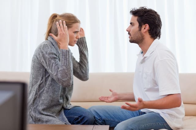 Couple in an argument.