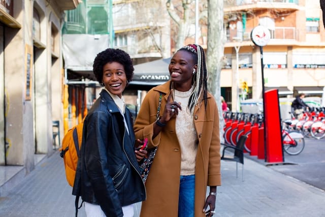 Two young African women.