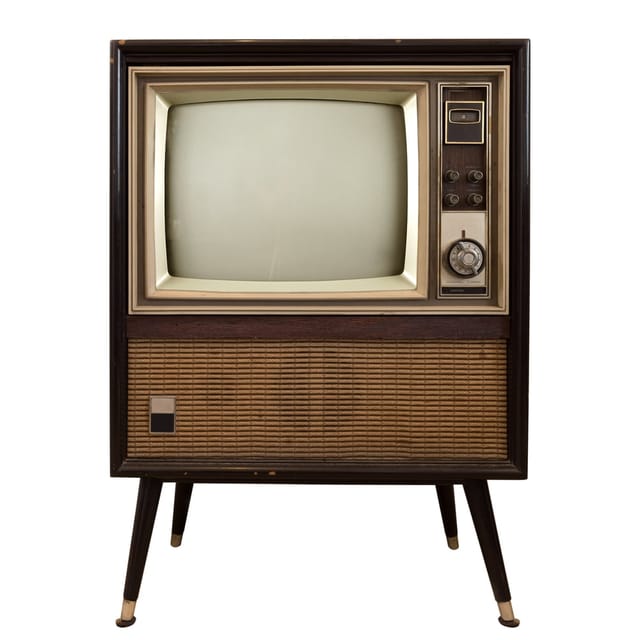 Old television, vintage television