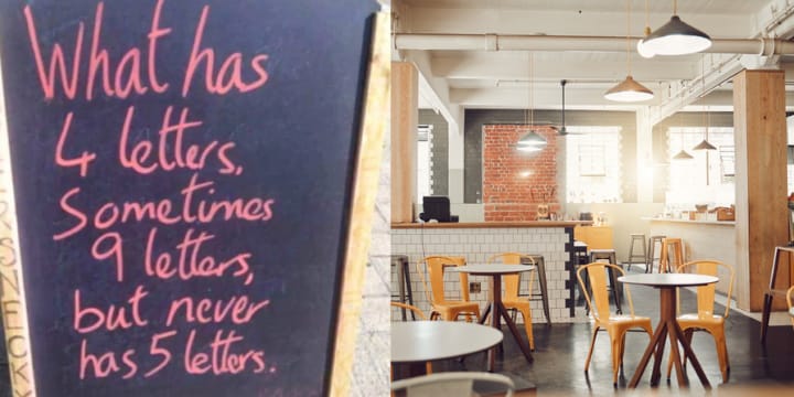 Local Cafe Stumps Internet With Clever Riddle — Can You Figure It Out?