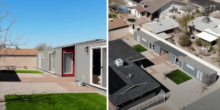 Parents Buy Teen Daughters 2 Container Homes So They Can Live Independently In The Back Yard