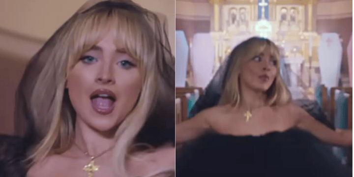 Sabrina Carpenter Urged To ‘Pray For Forgiveness’ Over ‘Inappropriate’ Music Video Filmed In Catholic Church