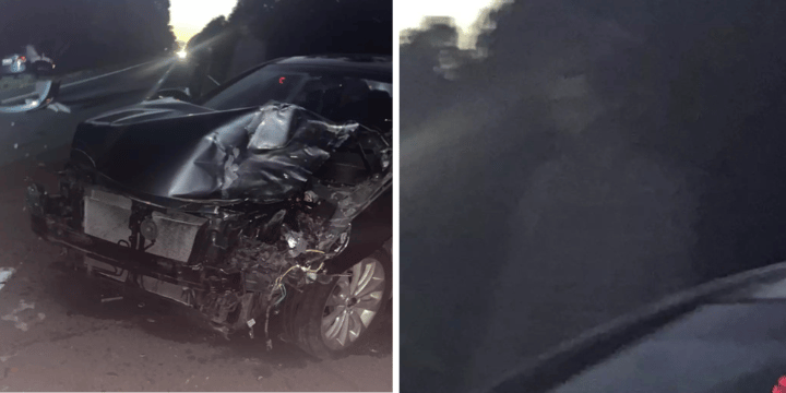 Driver Shares Freaky Photo Of ‘Ghost’ Standing By His Car After Terrible Crash