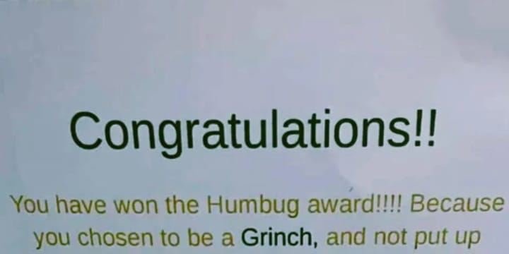 ‘Grinch’ Gets Irate Letter From Neighbor For Not Putting Christmas Lights Up