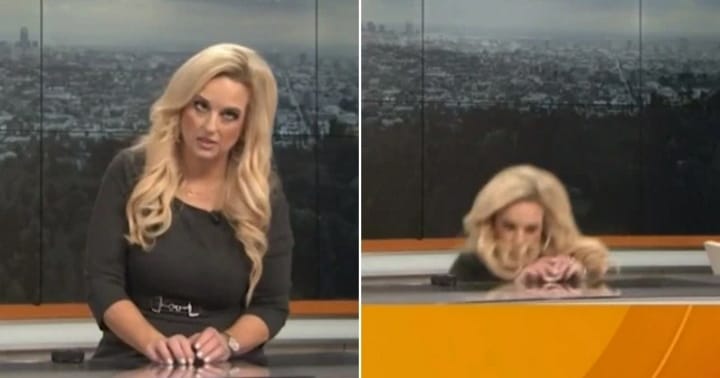 Reporter Collapses Live On Air After Eyes Roll Back In Head During Broadcast