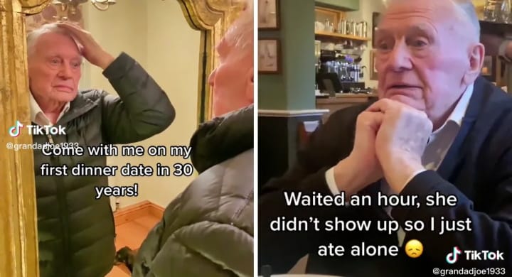 89-Year-Old Grandpa Films Himself Getting Ready For First Date In 30 Years But Gets Stood Up