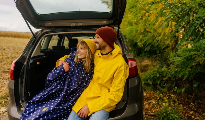 couple on camping trip