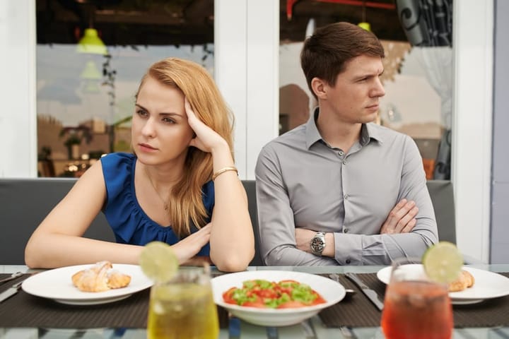 couple fighting unhappy argument relationship