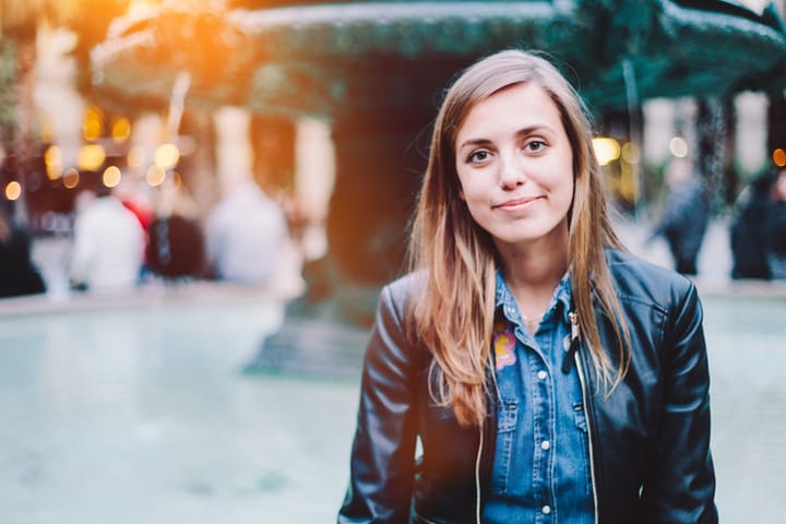 Young woman in Barcelona