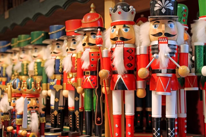 nutcracker dolls on display