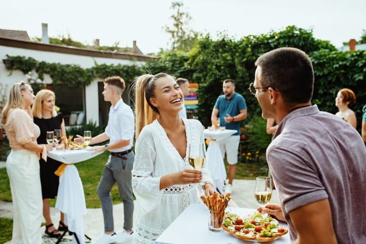 engagement party outdoors