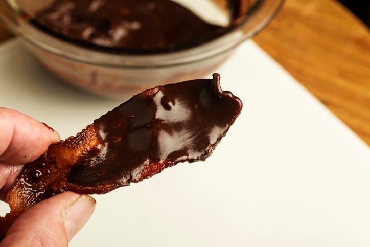 Chocolate-Dipped Bacon Shot Glasses Are The Only Thing You Should Be Drinking From