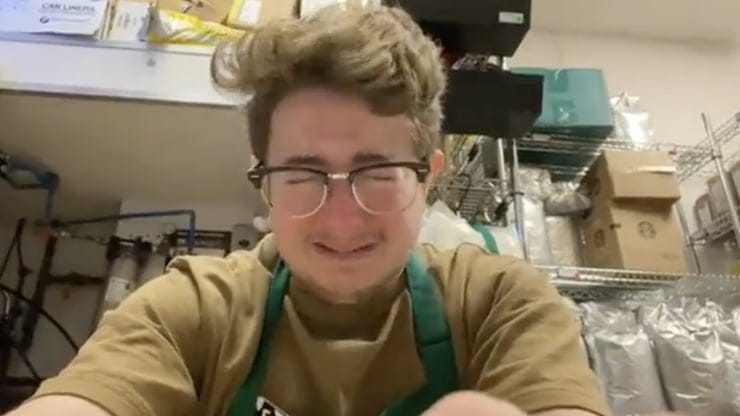 Starbucks Barista Breaks Down In Tears After Being Scheduled To Work 8 Hours