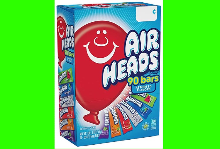 Calling All Candy Freaks: A Giant Box Of Airheads Costs About $10