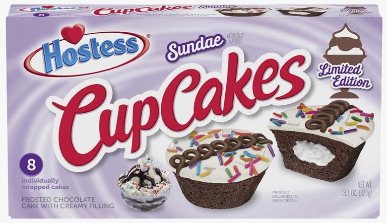 Hostess Now Has Sundae CupCakes Topped With Ice Cream-Flavored Icing