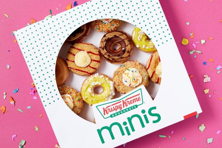 Krispy Kreme Reveals New Mini Donut Flavors Including Strawberry Cheesecake
