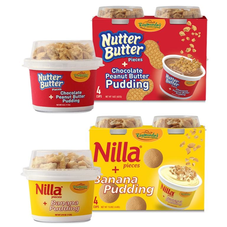 These Nilla Wafer And Nutter Butter Puddings Come With Real Cookie Pieces
