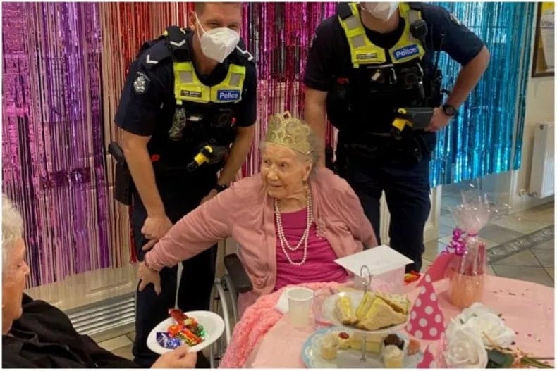 Cops Arrest 100-Year-Old Woman At Her Birthday Party To Tick Off Her Bucket List