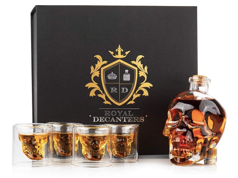 skull decanter