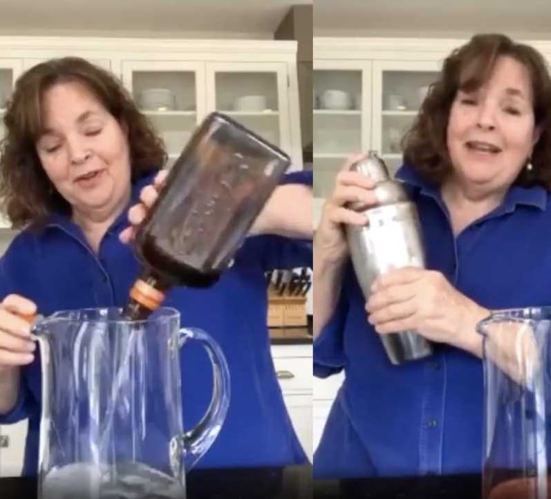 Ina Garten Making A Giant Quarantine Cocktail At 9 AM Is All Of Us