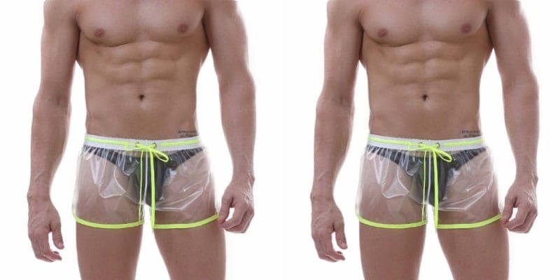 Clear Plastic Shorts For Men Are The Latest Fashion Craze & It’s A Nope From Me