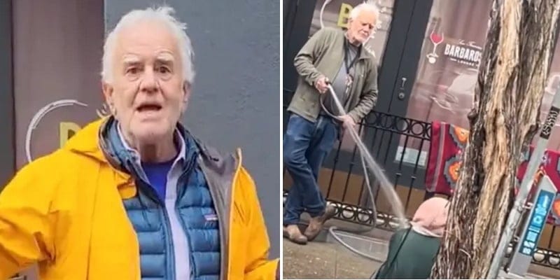 Man Caught Hosing Down Homeless Woman In Street Could Face Jail Time
