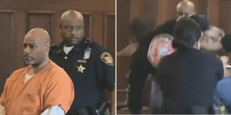 Brothers Attack Mother’s Killer In Courtroom After He Pleads Guilty