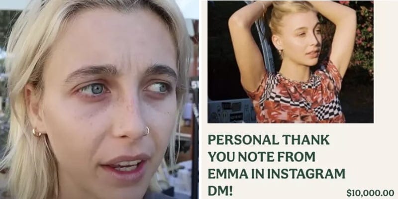 Emma Chamberlain Roasted For Trying To Charge $10,000 For A DM