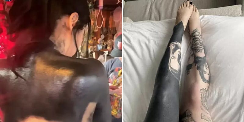 Kat Von D Covers Herself In ‘Blackout Tattoo’ Believed To Be First Of Its Kind