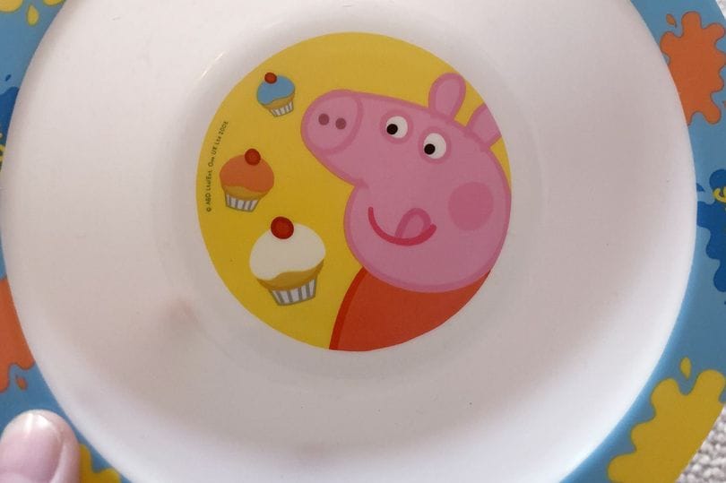 Mom Shocked At Inappropriate Detail On Peppa Pig Plate She Bought For Her Daughter