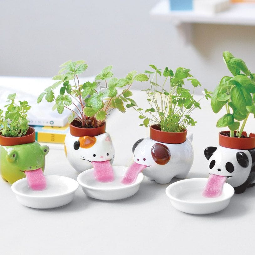 These Adorable Animal Planters Drink Water On Their Own To Keep Your Plants Alive And Happy