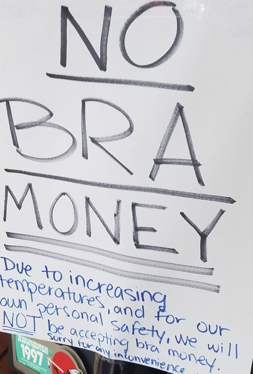 Store Owner Refuses Payments Of ‘Sweaty Bra Money’ During Summer Heat Wave