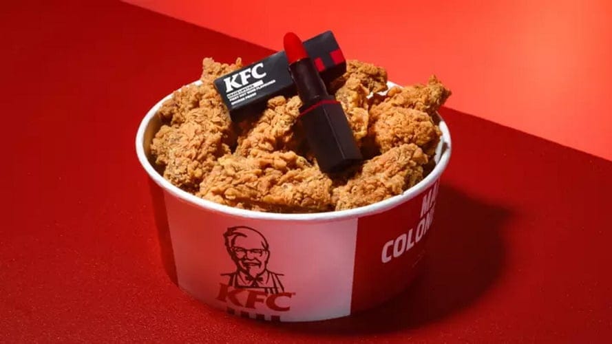 KFC Has Released A Red Lipstick That Tastes Like Hot Wings