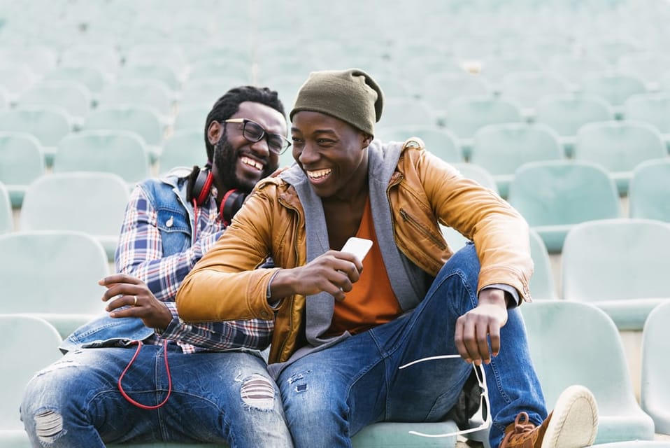 Two male friends.