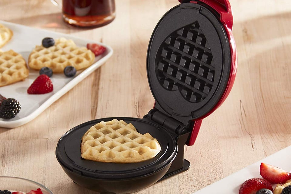 This Heart-Shaped Waffle Maker Is The Ultimate Self-Care Accessory