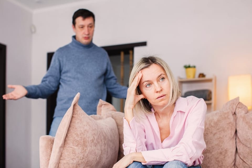 Couple having an argument.