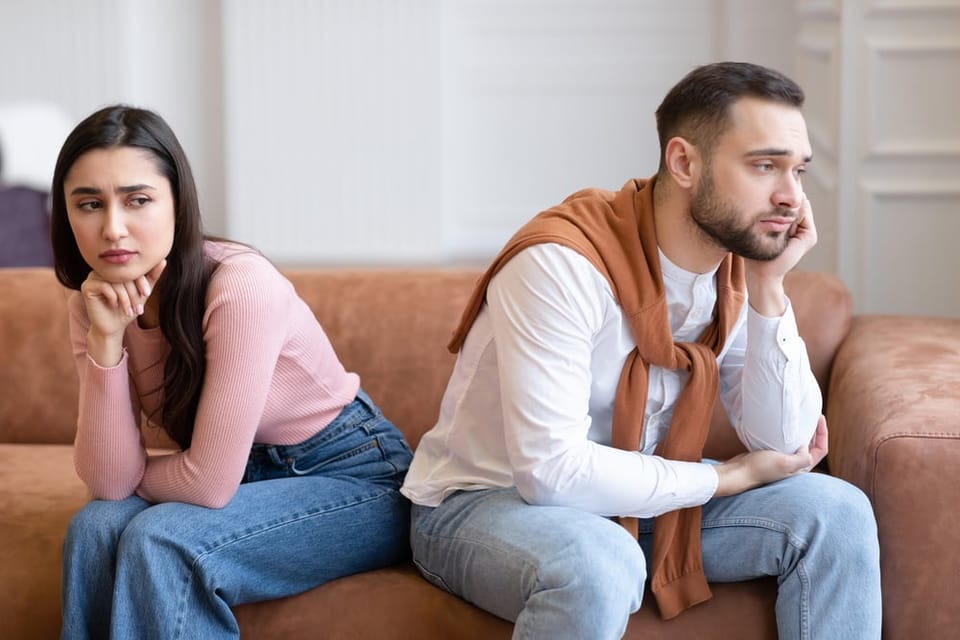 Married couple refusing to work things out.