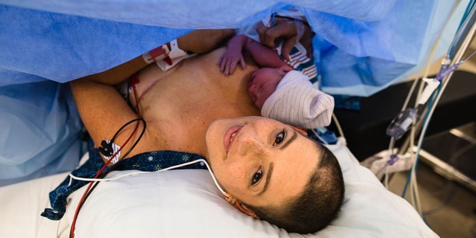 Get Ready To Cry When You See These Photos Of A Mom With Breast Cancer Giving Birth