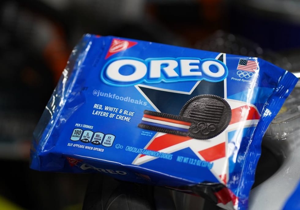 Oreo Is Releasing A ‘Team USA’ Cookie With Layered Red, White, And Blue Creme Just In Time For The Olympics
