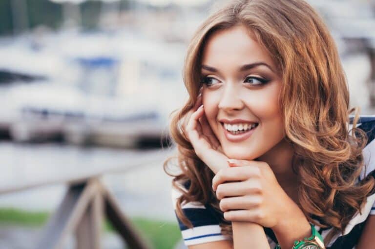 beautiful smiling woman portrait