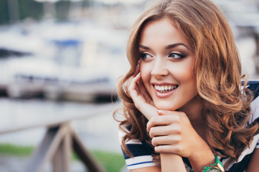 beautiful smiling woman portrait