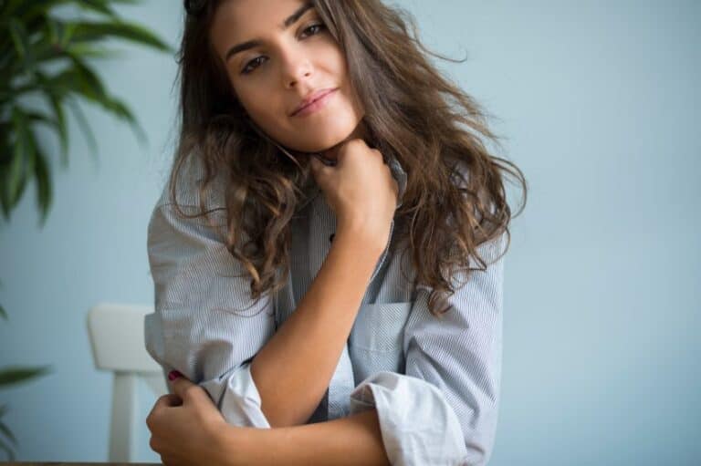woman portrait smiling beautiful