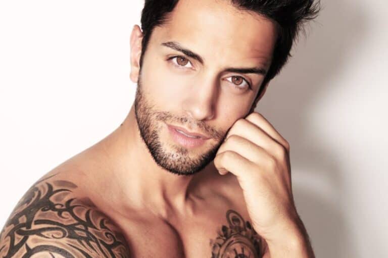 man tattoos shirtless cute