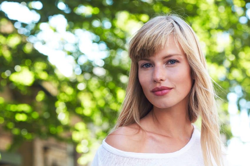 Portrait of gorgeous woman