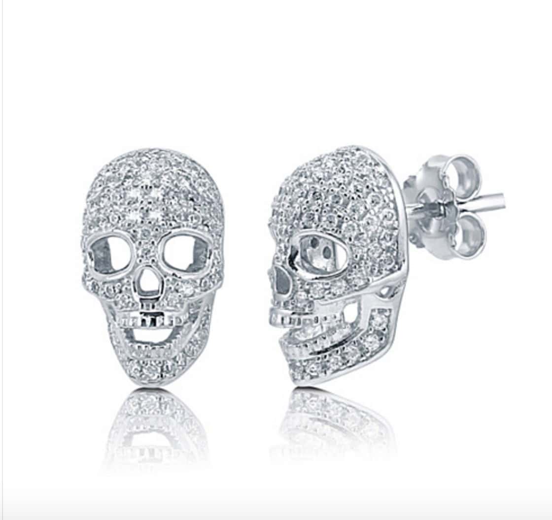 Pair of skull earrings.