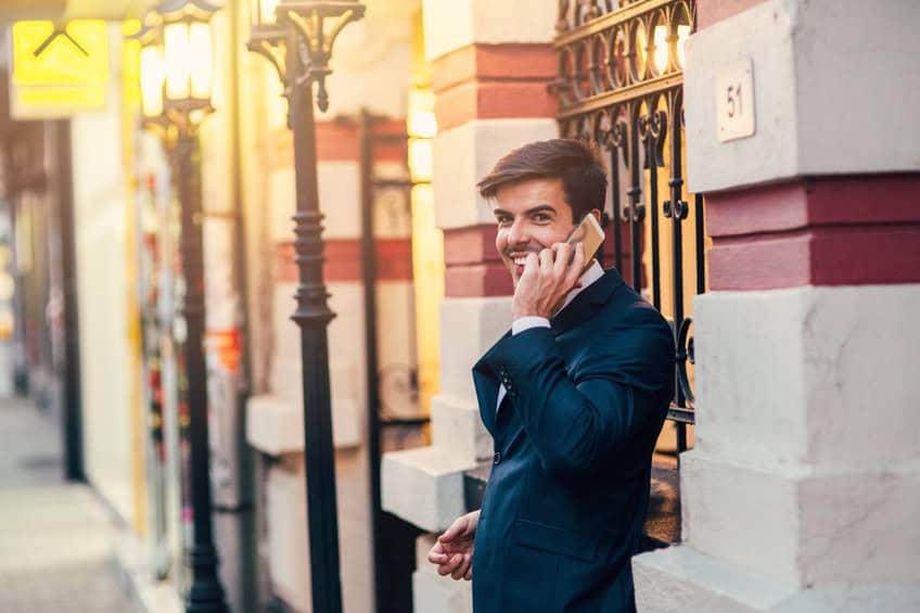 Buisnessman Talking On The Phone